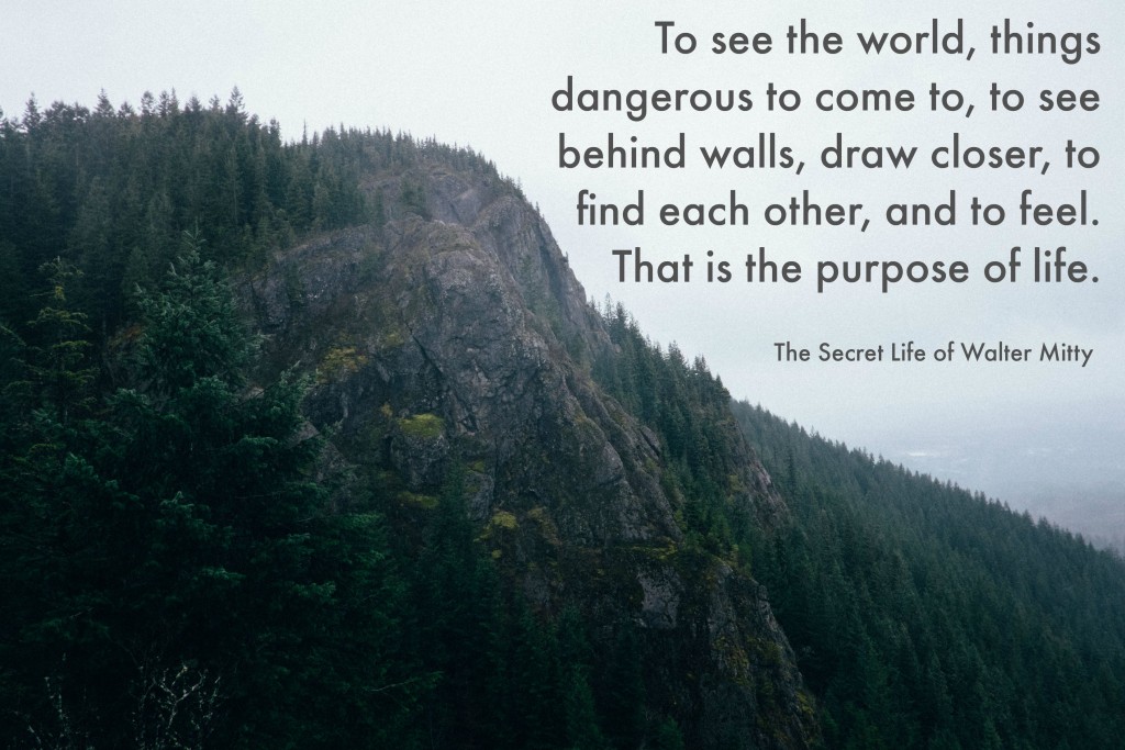 The Secret Life of Walter Mitty is an incredible movie about making the most out of life. It reminds us of what life really is about: Living. Possibilities. Connection. Adventure. Courage. This movie can teach us a lot about life http://oneinfinitelife.com/lessons-we-can-takeaway-from-the-secret-life-of-walter-mitty