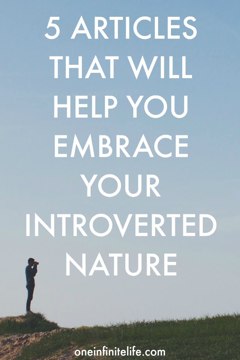 There were stories and insights into what being an introvert has been like for me, resources that have helped me to understand and honour my introverted nature, tips that have helped me to embrace this part of myself and interviews with other introverts. In the spirit of celebrating introversion, here's a recap of all the posts shared during Introvert Week http://oneinfinitelife.com/recap-of-introvert-week/
